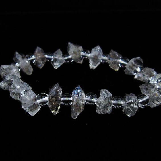 オイルインクォーツ ブレスレット 石油入り水晶 ブレス 一点物 メール便可 [M便 1/10] 111-33555