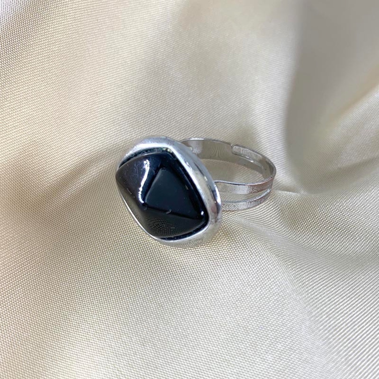 リング　メタリック　オニキスブラック フランス 12ACci8-2