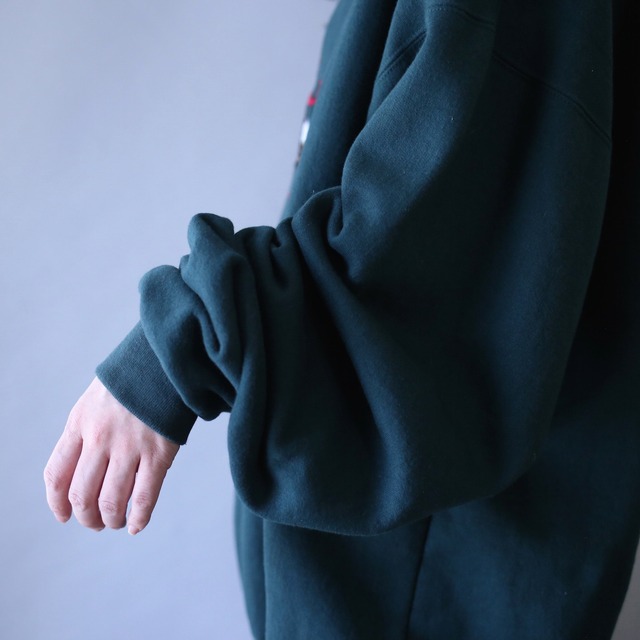 "刺繍×鷲" good coloring design XXL over silhouette sweat