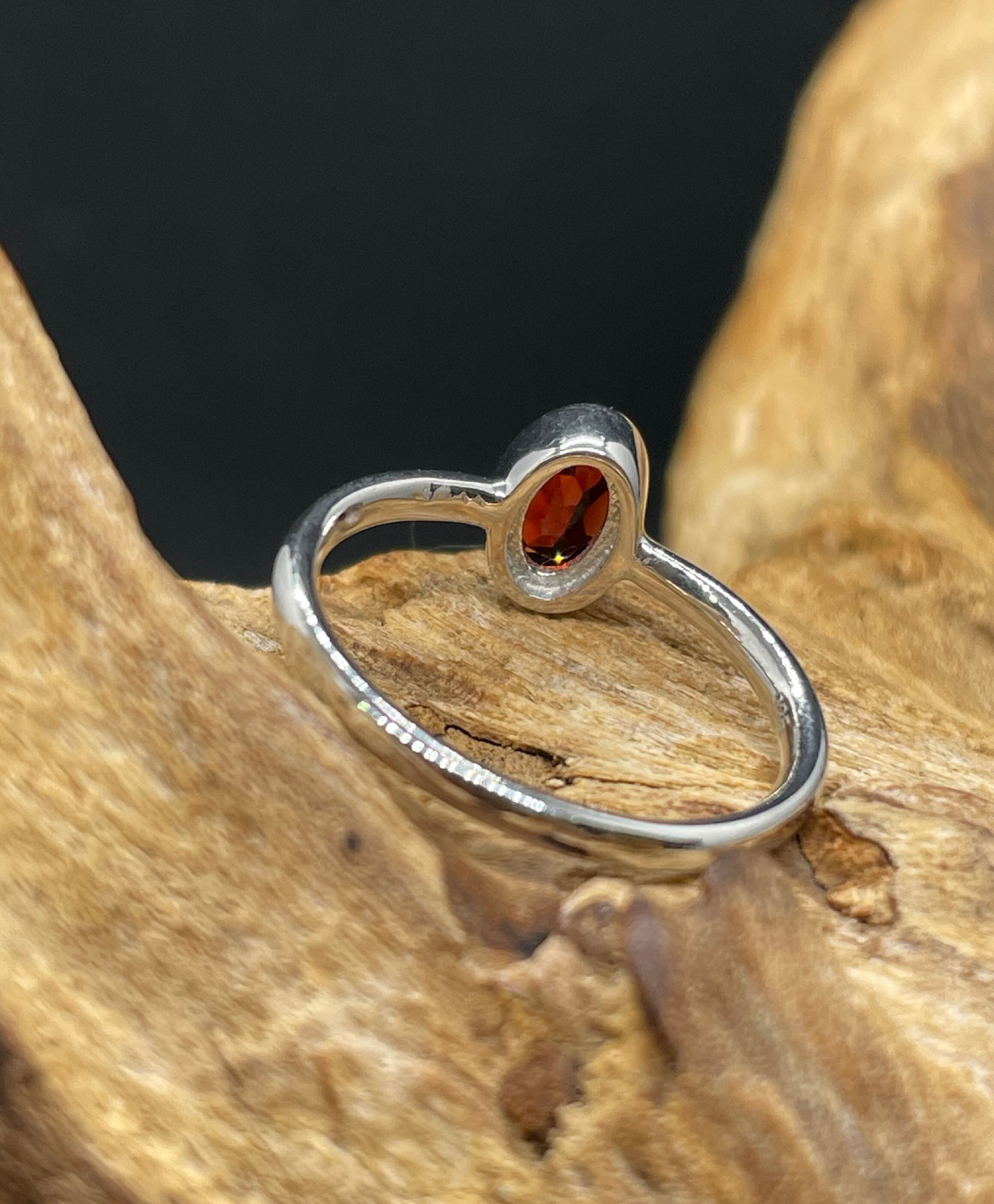 ガーネット インド製シルバーリング | aitabaar