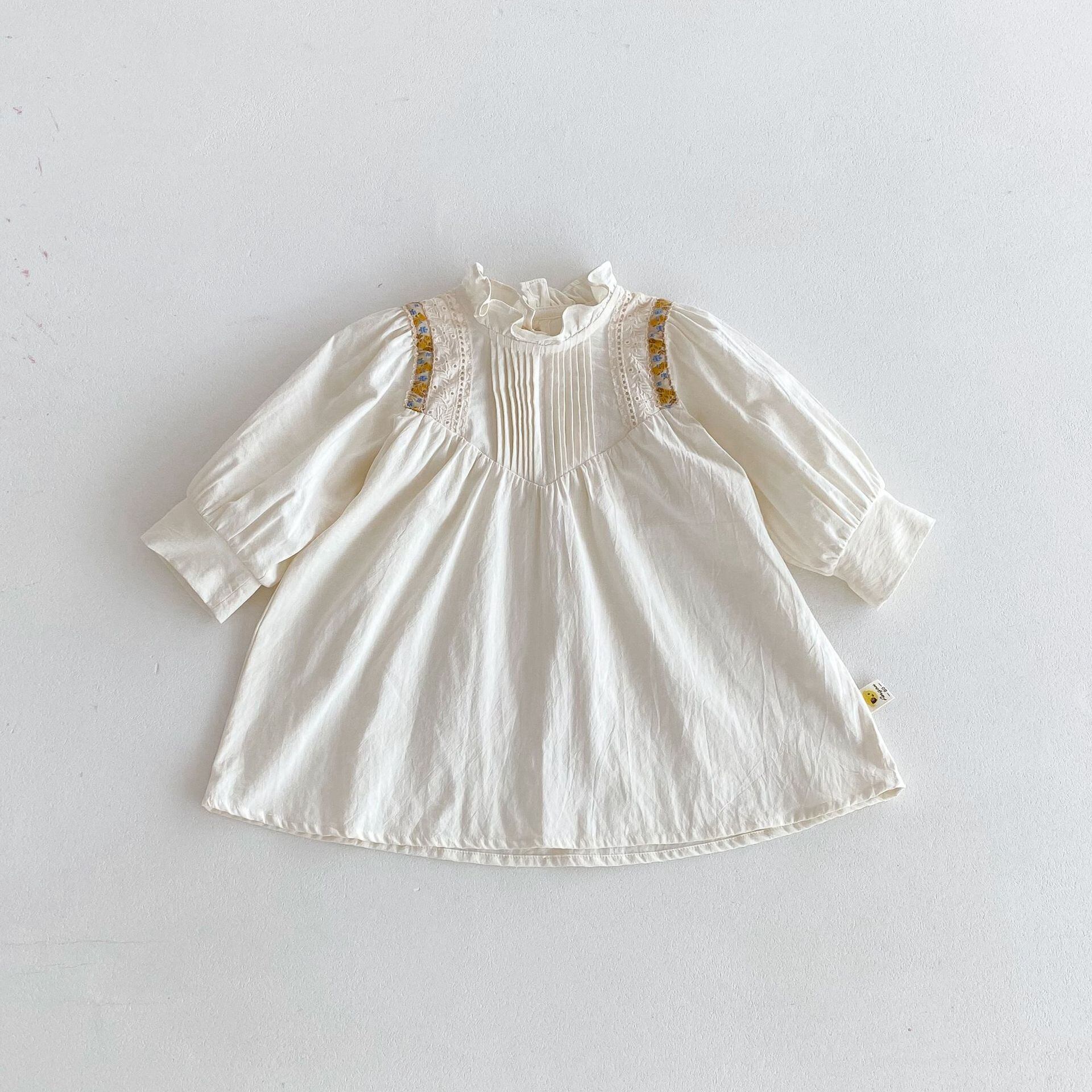 【BABY&KID】秋新作 レース長袖ワンピース