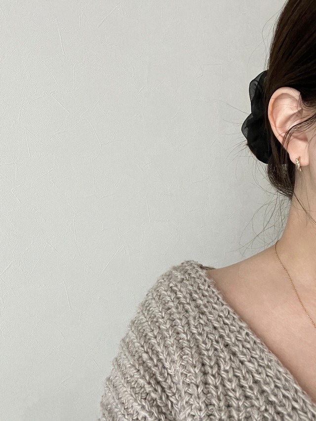 mini not hoop pierced earrings