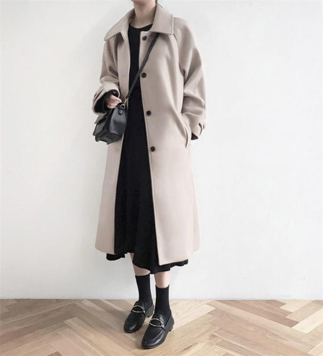 早い者勝ち 中・長セクション 学生 ゆったりする 秋冬 新スタイル 韓国 暖かい 厚手 チェスターコート