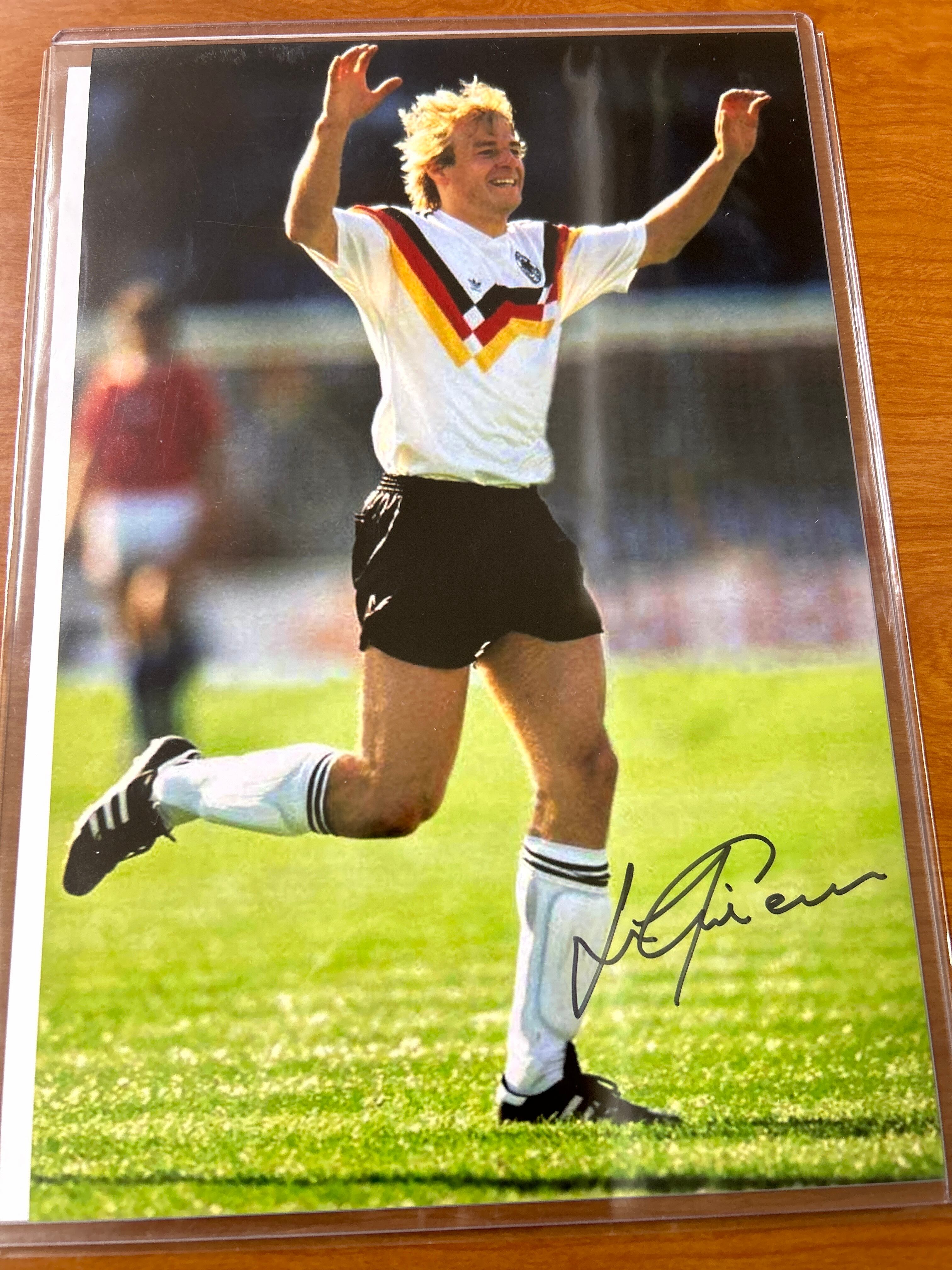 クリンスマン 直筆サイン 直筆サイン入り写真 ユルゲン・クリンスマン