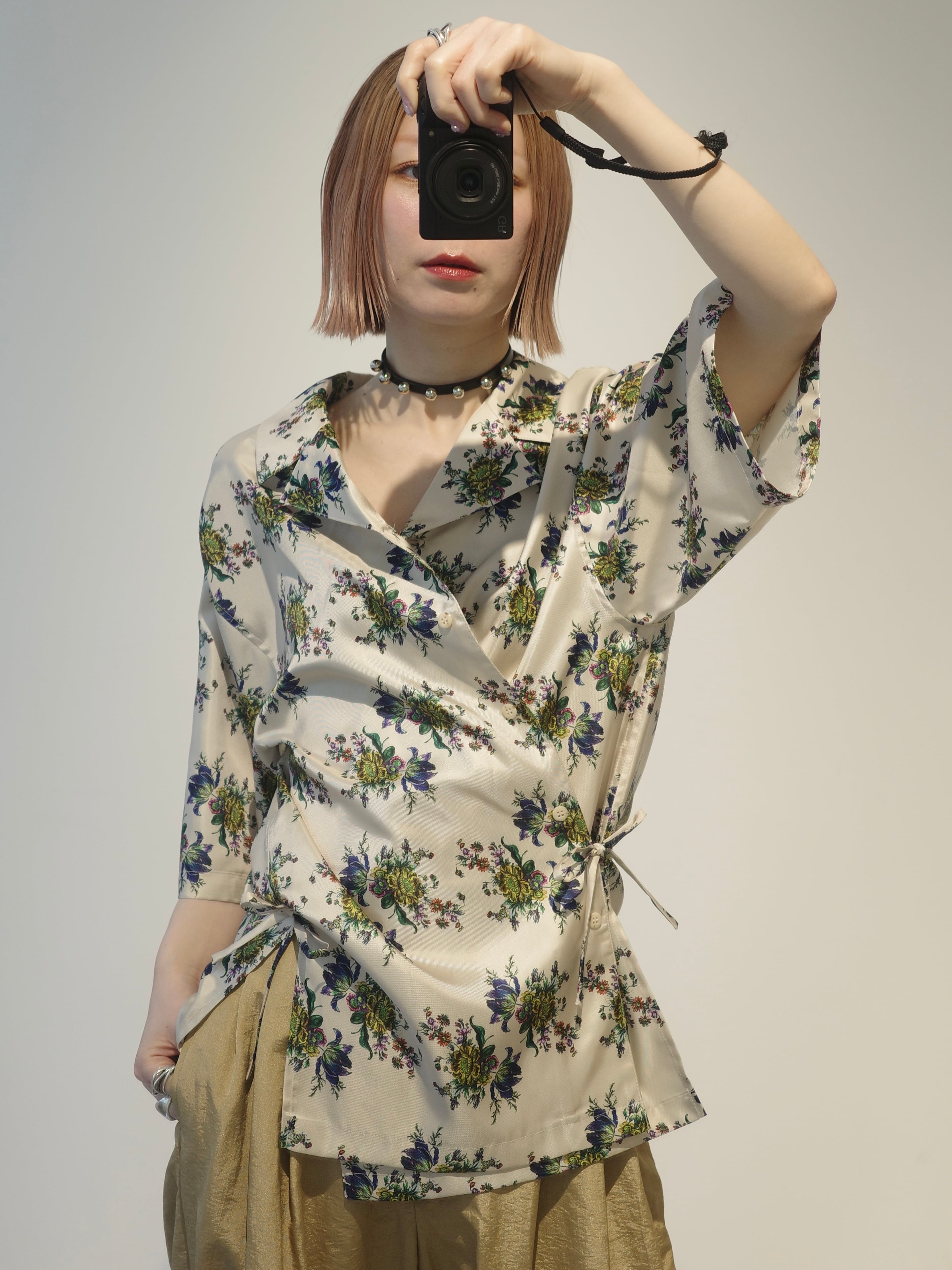 新品タグ付 Fumie tanaka ブラウス フミエタナカ FUMIE TANAKA（フミエ タナカ） サスペンダー 「FUMIE=TANAKA