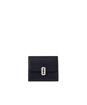 [VUNQUE] Magpie Flap Half Wallet Black