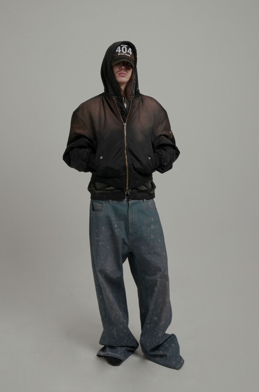 ☆BOYNEXTDOOR イハン 着用！！【GRAILZ】DIRTY WASHED BOMBER JACKET