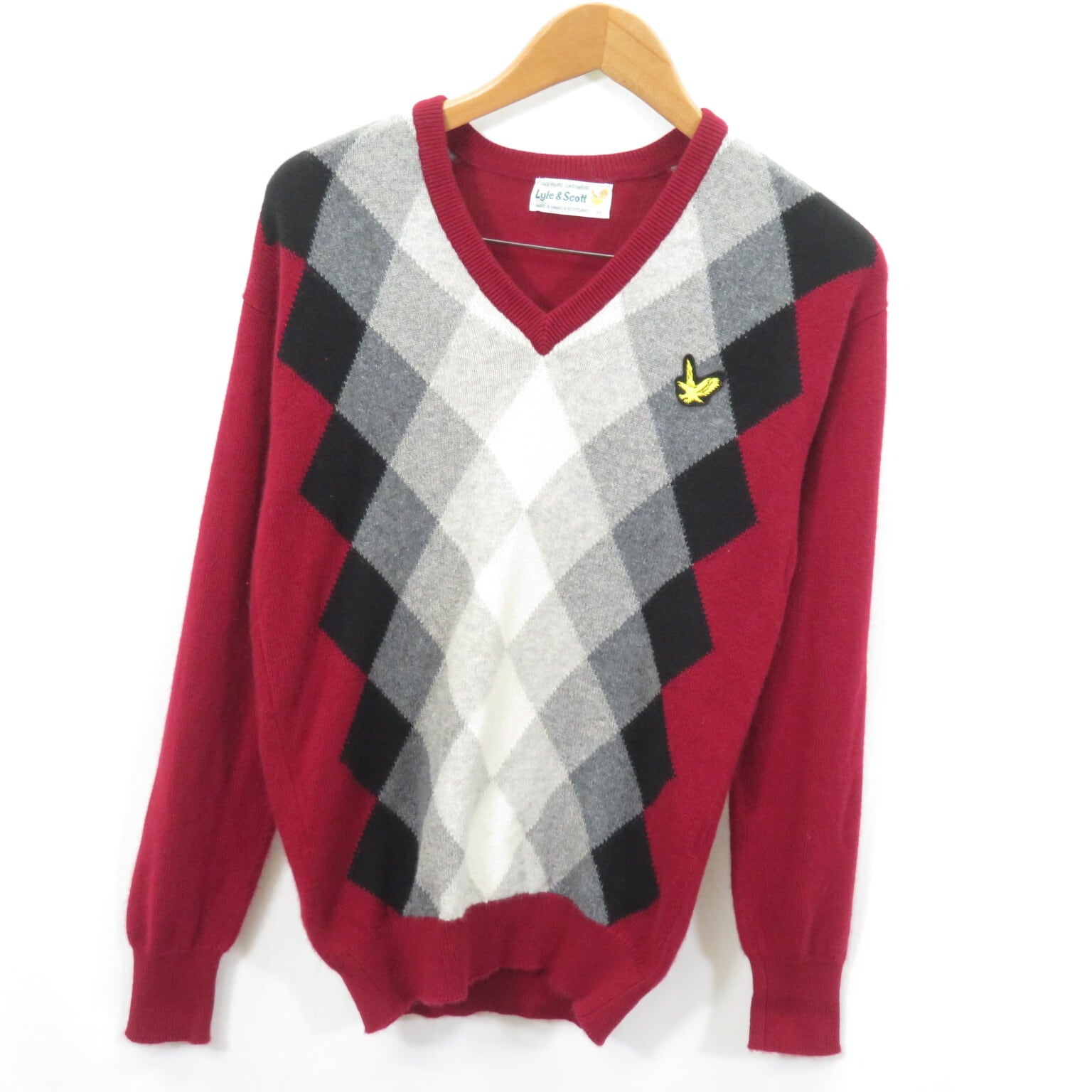 LYLE&SCOTT Hawick スコットランド製 カシミヤ Vネック ニット  