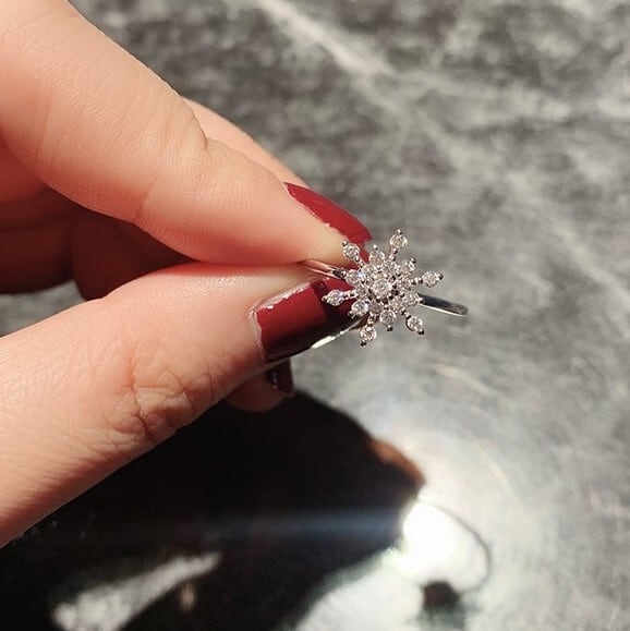 雪の結晶のリング クリスマス SILVER 0764 | Vary 雪の結晶のリング クリスマス SILVER 0764 | Vary