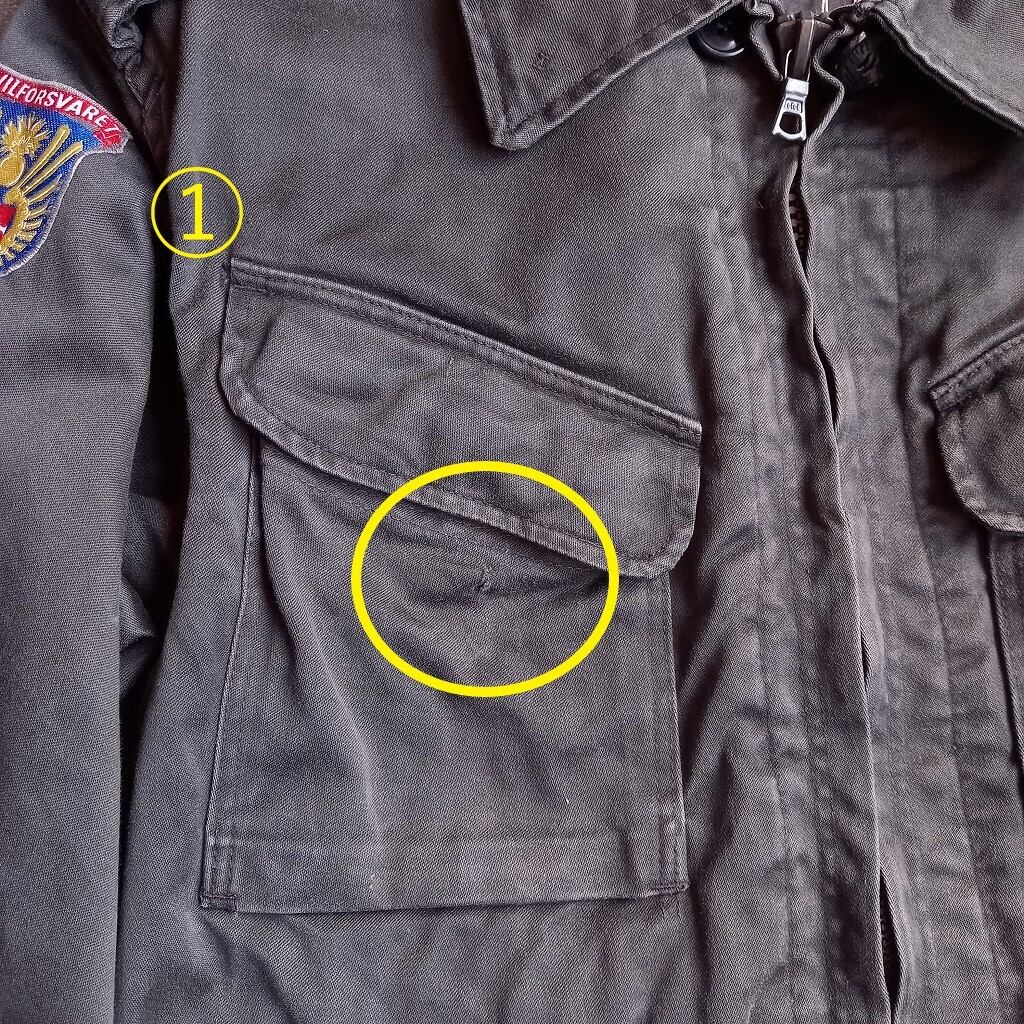 デンマーク軍 CIVILFORSVARET 民間防衛 M-71 ジャケット used [104055