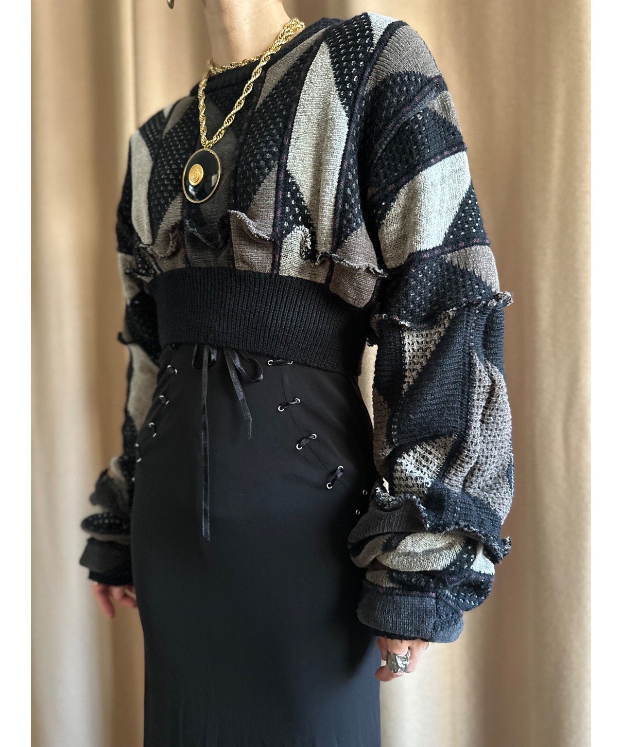dark mix 3D remake knit-3152-15