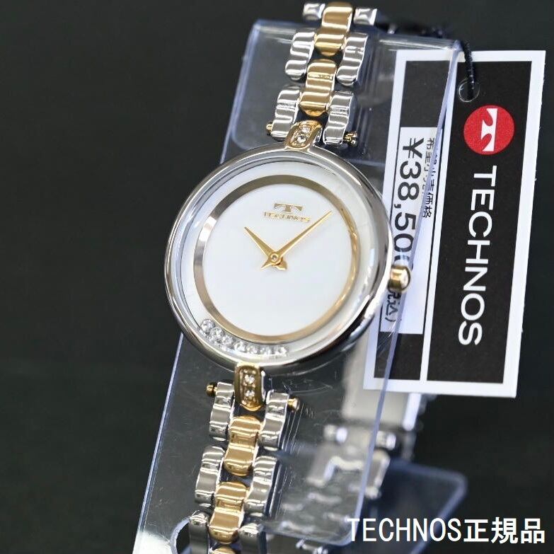 TECHNOS テクノス T6918TW レディース腕時計 限定品 ムービング