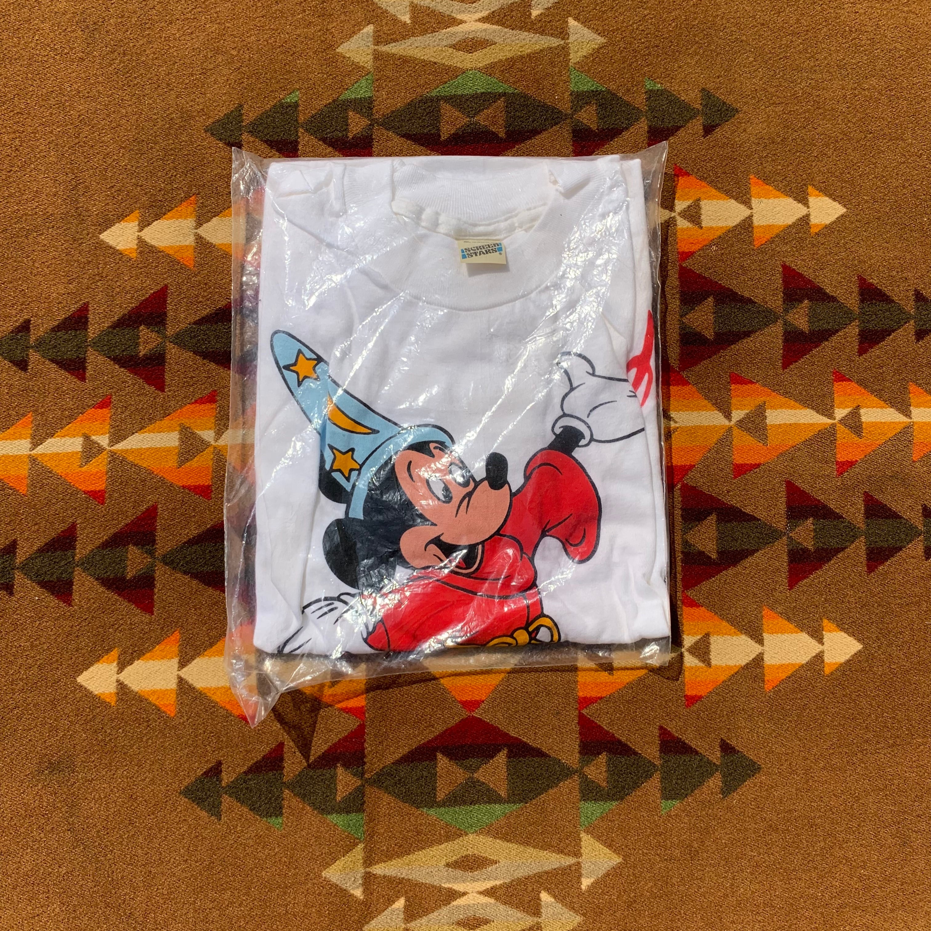 【レア】　Disney グッズ ⭐︎ Vintage 80s Disney Star Tours All Over Print Castle TShirt Sz XL