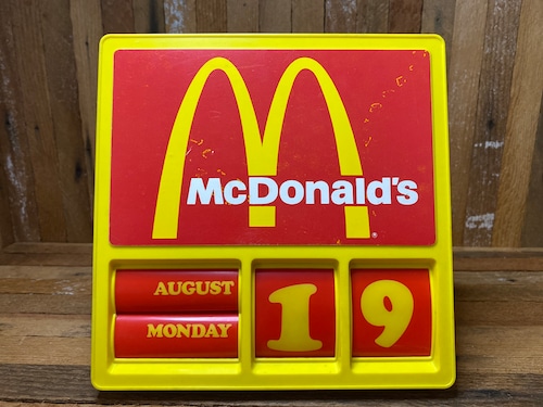 McDonald's EVERBRITE ELECTRIC SIGN calendar