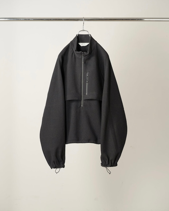 ANCELLM / W/CA FLEECE BLOUSON (BLACK)