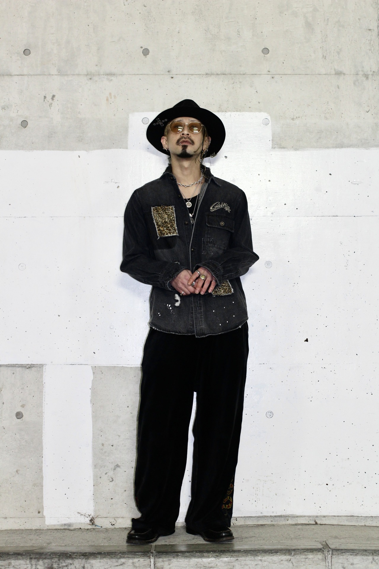 Veiled Leopard Denim Shirt