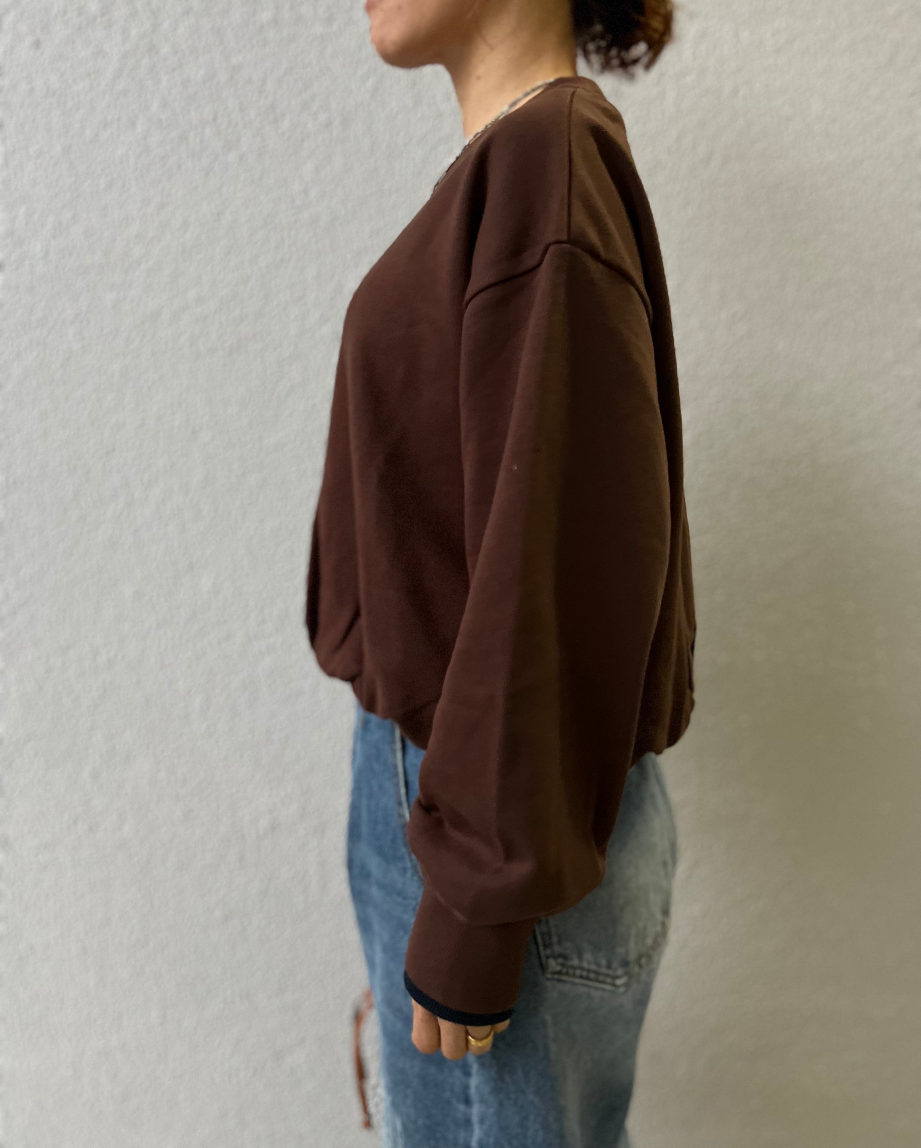 【SELECT】配色レイヤードバルーンプルオーバー 25-0679