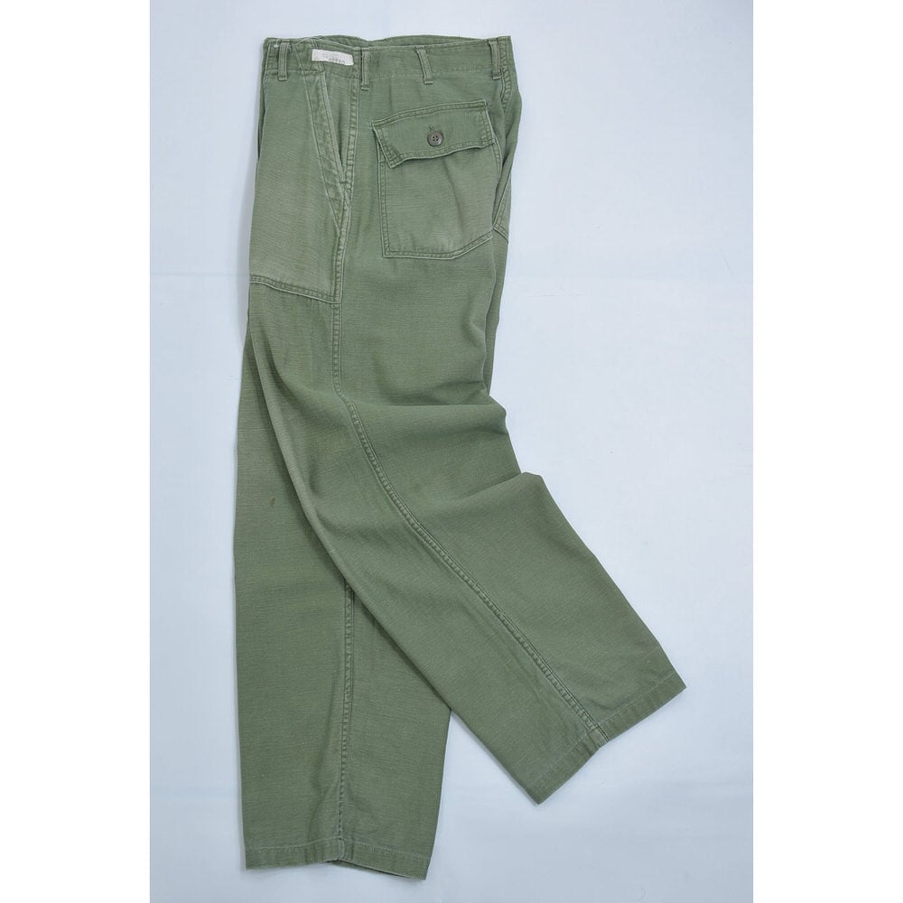 60s U.S.ARMY アメリカ軍 コットンサテンベイカー パンツ 60s U.S.ARMY アメリカ軍 コットンサテンベイカー パンツ