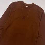 Karl Helmut カールヘルム ステッチデザイン 長袖Tシャツ トレーナー サイズ M /ブラウン