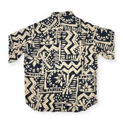 santa fe サンタフェ アート デザイン 総柄 ポリエステル 長袖 シャツ 柄シャツ 05 /メンズ/日本製