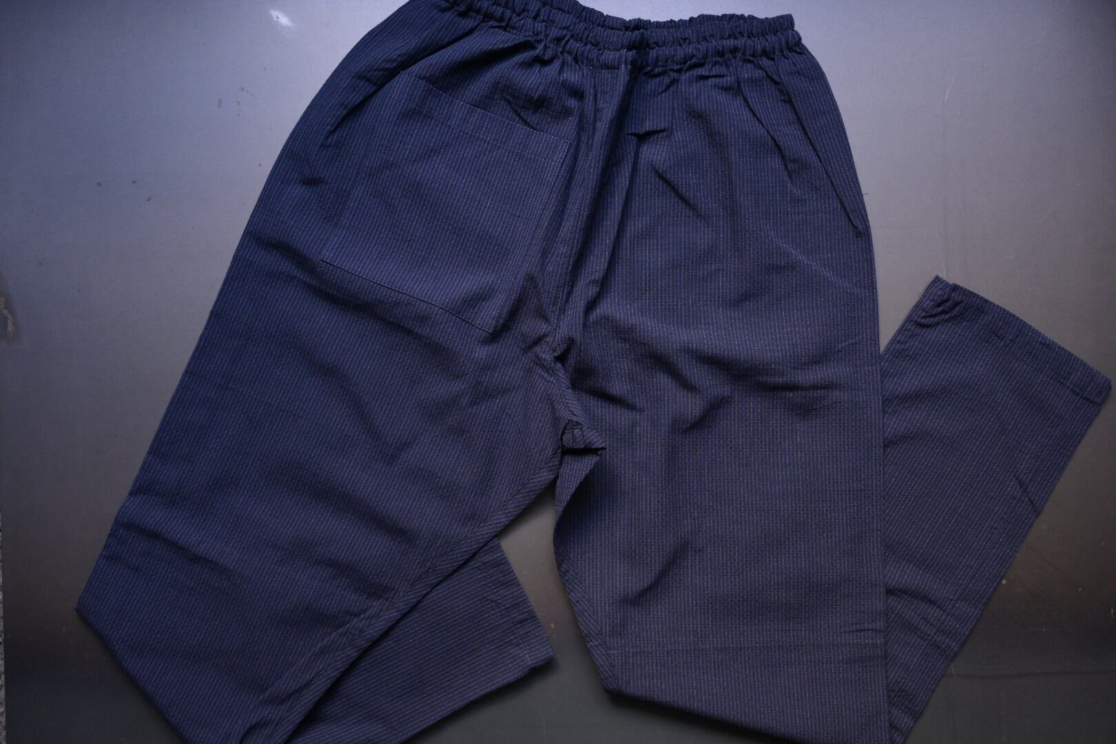 うなぎの寝床 MONPE Bamboo Stripe ブルー L うなぎの寝床 MONPE バンブーストライプ ブルー | 鎌倉倶楽部 茶寮