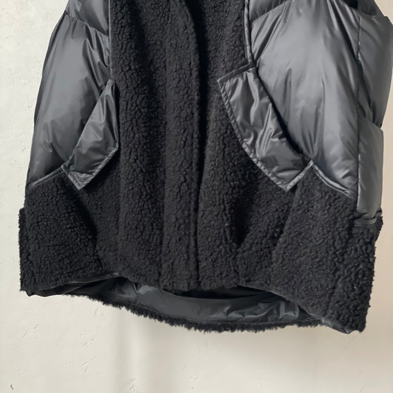 【受注予約：10月末入荷予定】teddy mix Puffer Vest/black