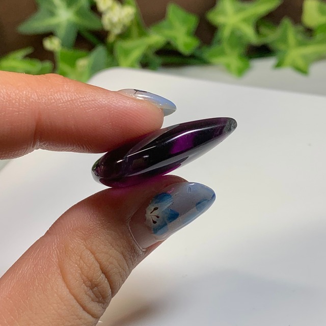 9.透明度高☆グラデーションフローライトルース・しずく型