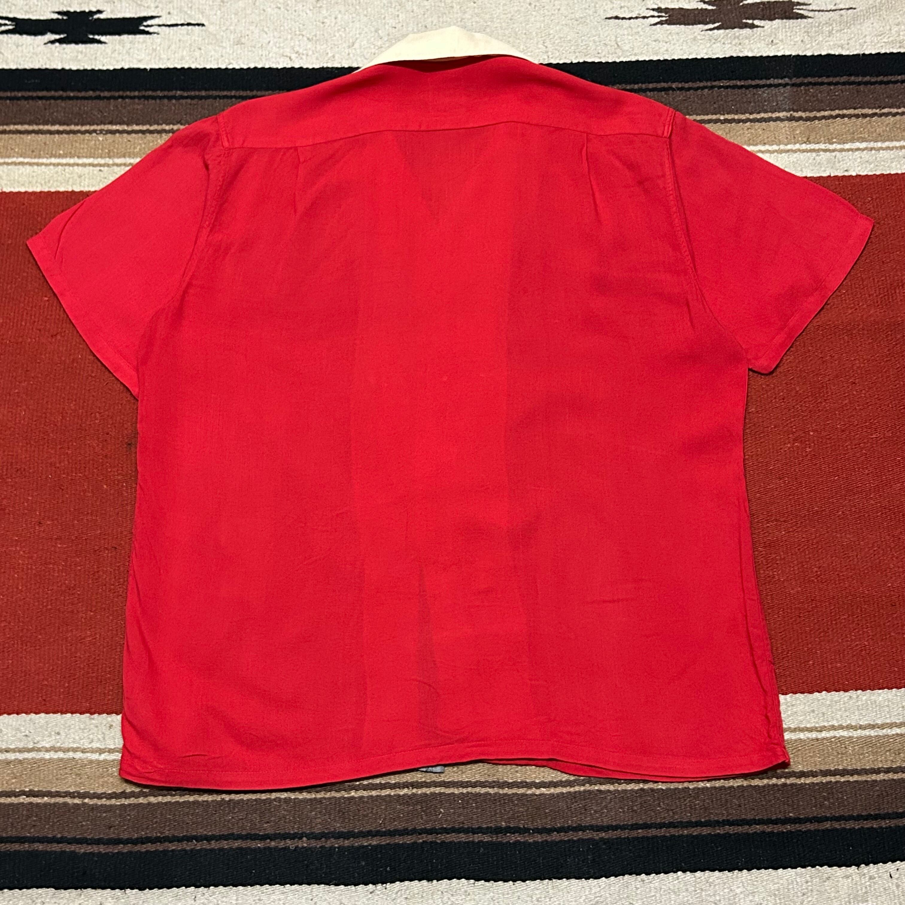 50s〜 CAMPUS Fake Layered Rayon Shirt size M | DESERTSNOW