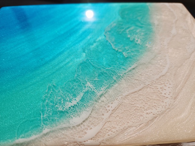 207.オーシャンレジンアート A5パネル