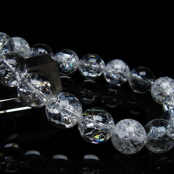 アイリスクォーツ 水晶 ブレスレット 13mm 一点物 メール便可 [M便 1/10] 111-35526