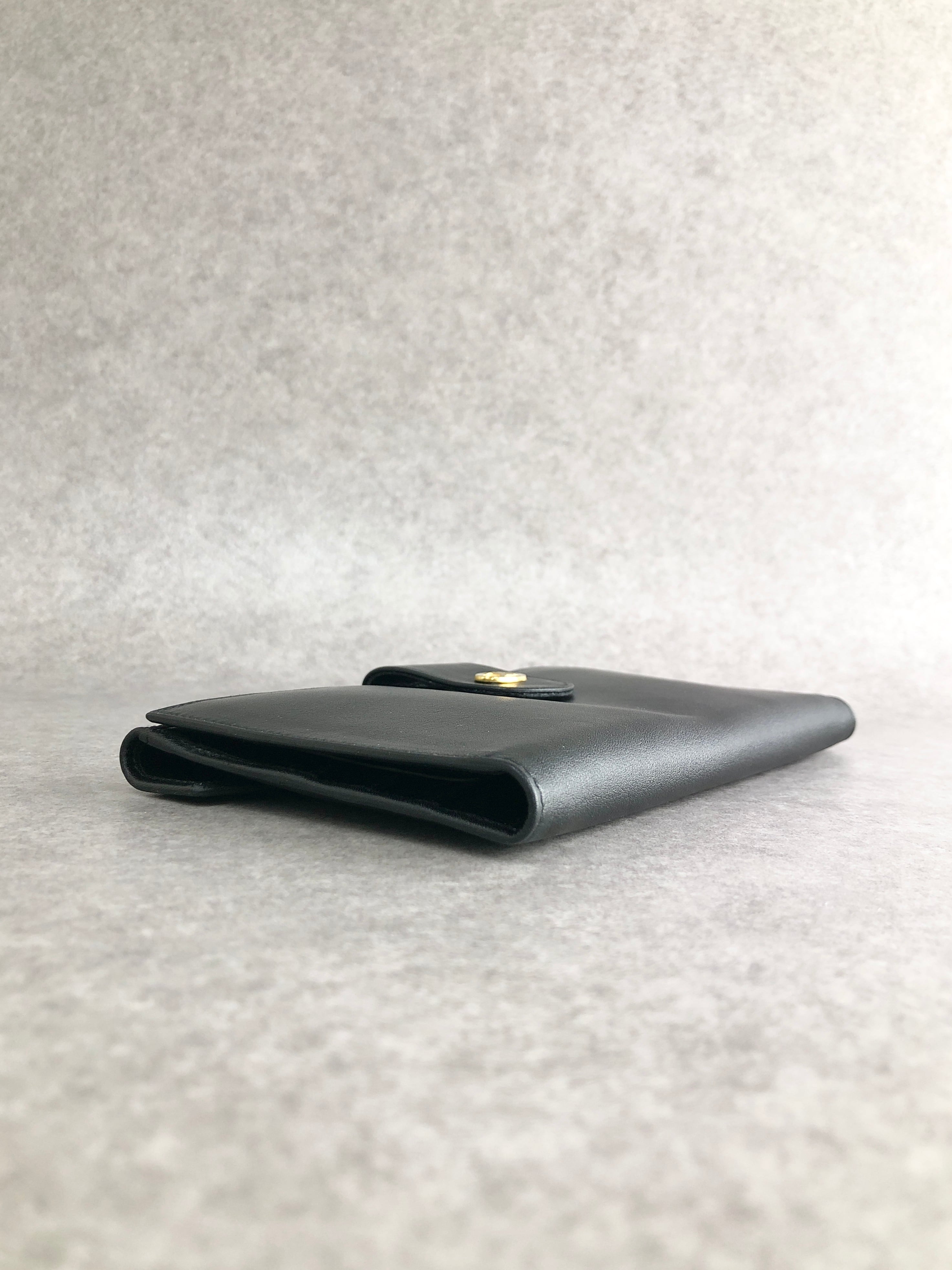 CELINE セリーヌ 財布 ブラック ブラゾン レザー 長財布 vintage