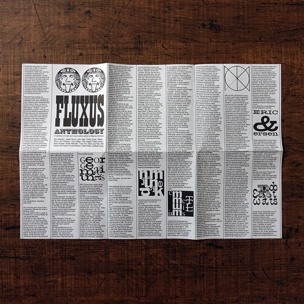 希少盤 FLUXUS ANTHOLOGY フルクサスアンソロジー CD 現代美術 FLUXUS ANTHOLOGY | タイムカプセル