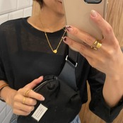 gold plate layerd ring