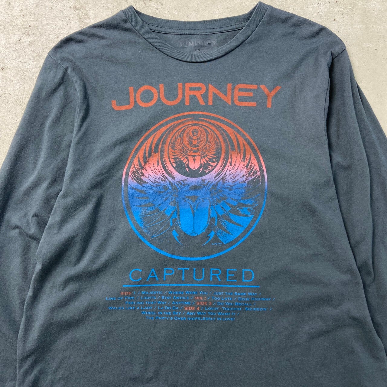 バックプリント USA 80's journey バンT XL ジャーニー 古着 JOURNEY