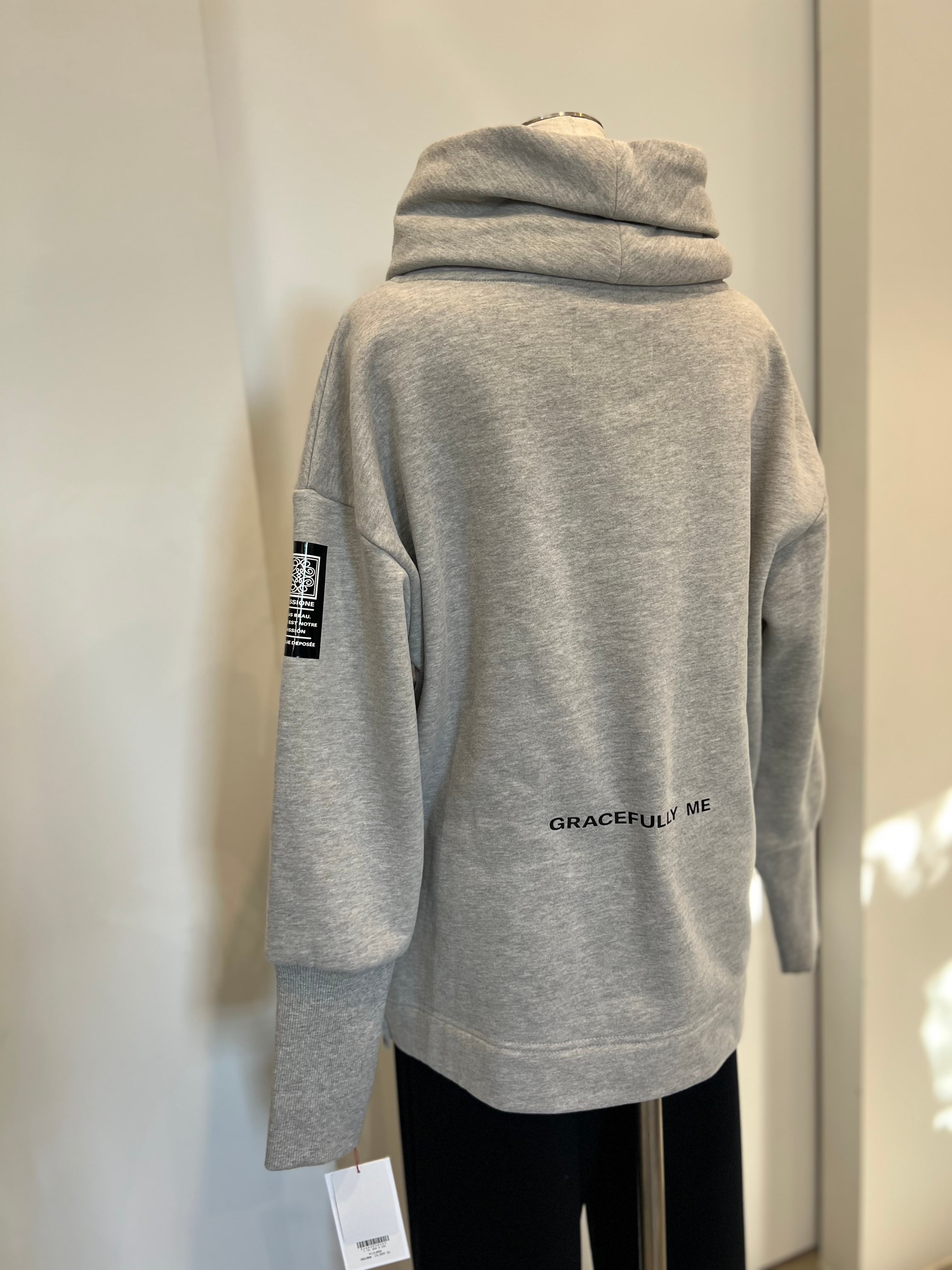 【PASSIONE】裏起毛サイドジッププルオーバー