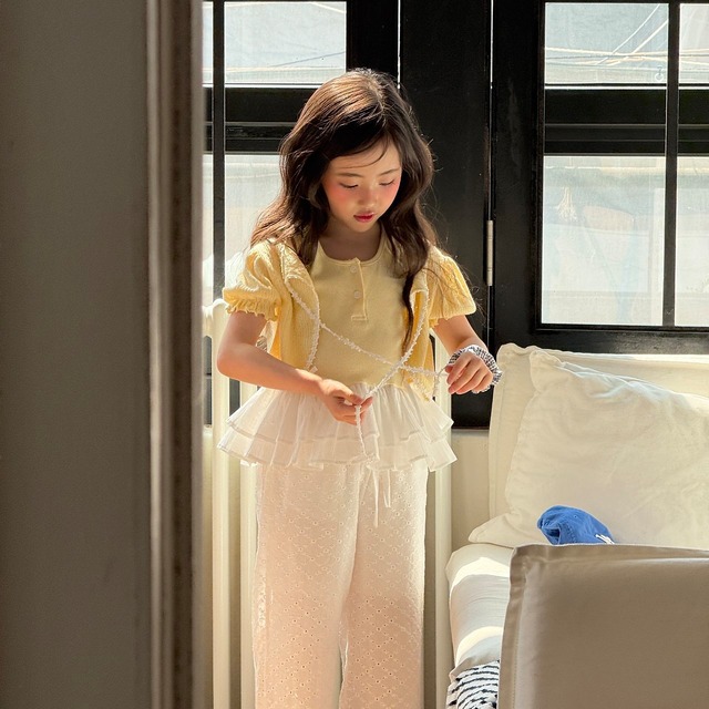 【5/12〆予約】<ninibello>  Margaret puff cardigan