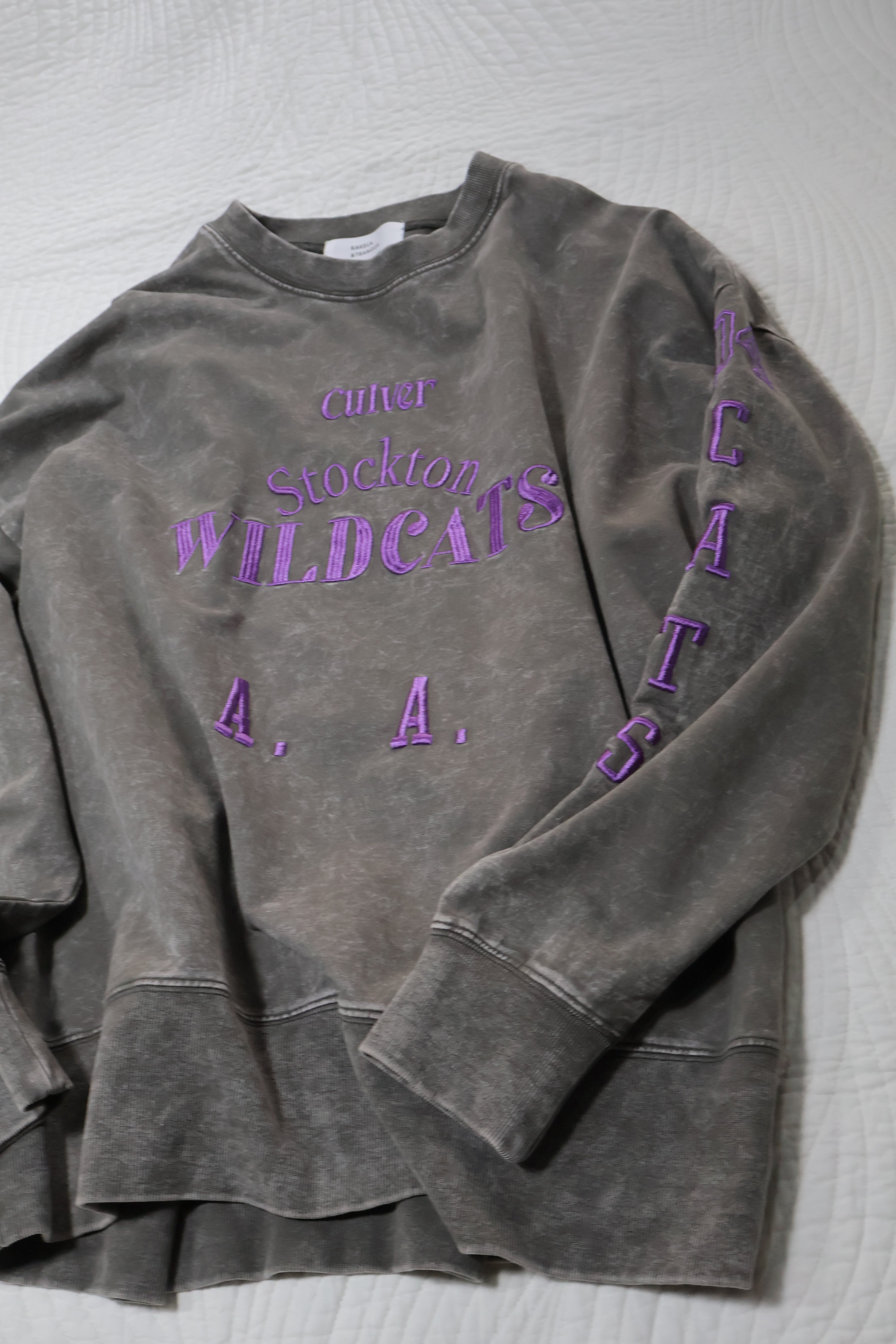 NEW!MINI裏毛ピグメントロングスウェット刺繍ロゴ【12510-366-10】2026SS