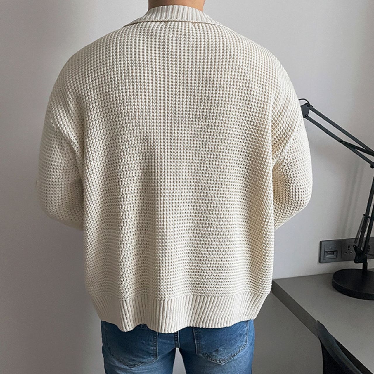 ラペルジップアップニット　MT0080315