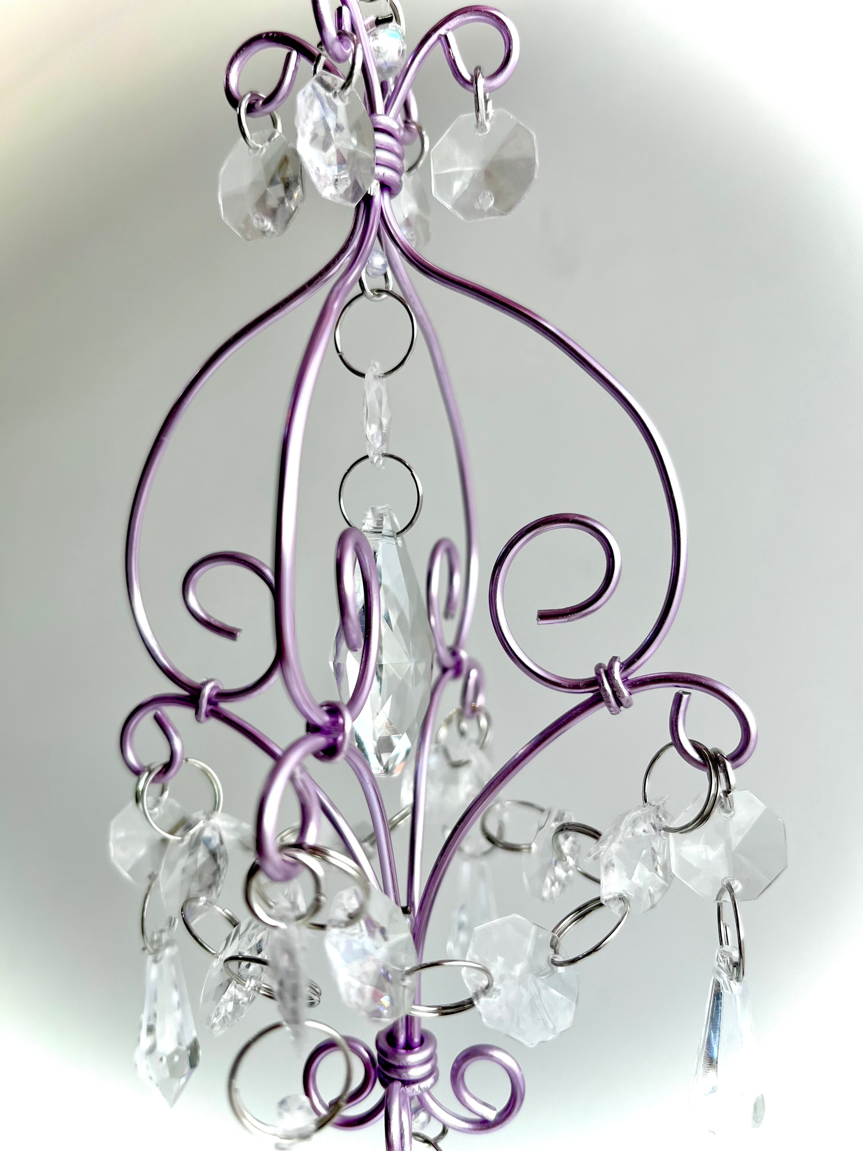 サンキャッチャー シャンデリアオーナメント モビール 姫系インテリア