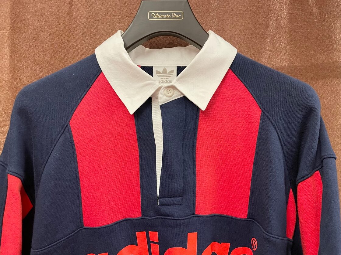 レア MADE IN JAPAN製 80~90s デサント製 adidas 長袖スウェットラガー
