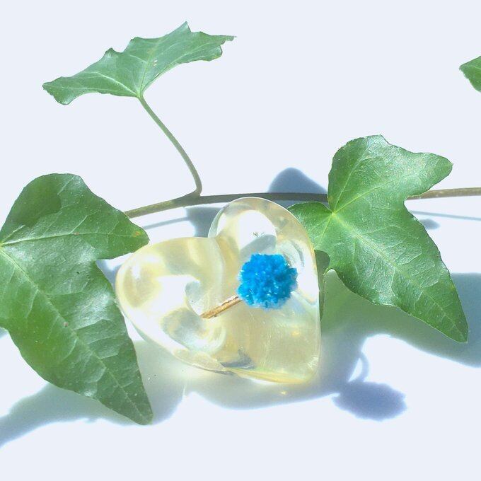 【一点物】✦⋆.青い星屑⋆.カバンサイト原石リング⋆.·14kgf⋆.·✦