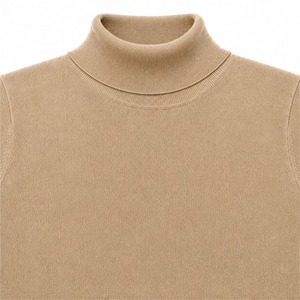 ★定価126,500円・新品★ジョンスメドレー BRAMWELL ブラムウェル 至高のシルク×カシミヤ ロールネックニット キャメル　サイズL, XL