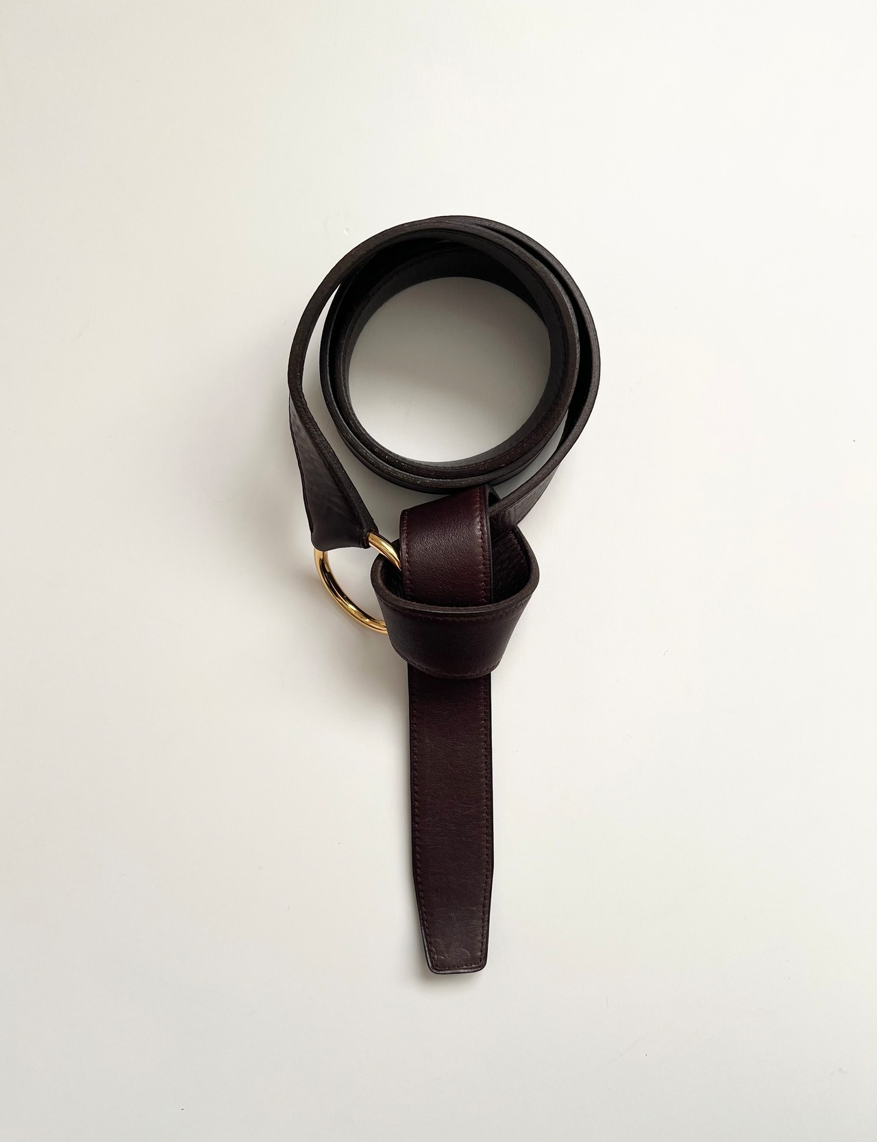 FW2001 HERMES BY MARGIELA LEATHER RING BELT