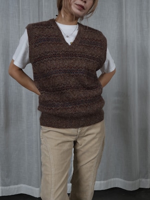<vintage>design knit vest