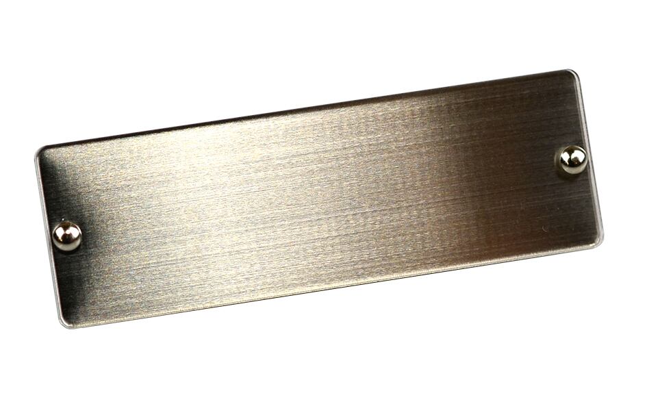 ステンレス差し換え名札DX 60×20ミリ 安全ピン留め具 | TOWAMARK