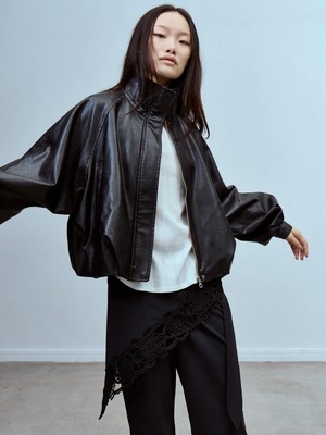 【26AW】THINGS THAT MATTER シングスザットマター / アウター / FAUX LEATHER BALLOON BLOUSON　0586TM0608P