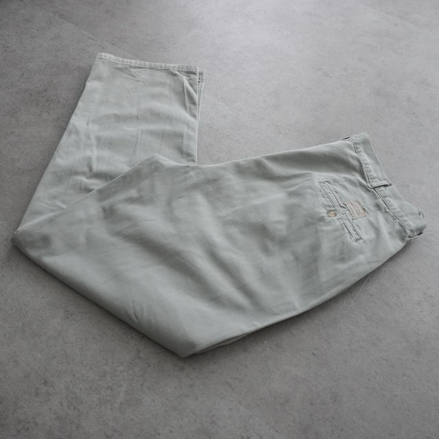 90s 初期型 USA製 Polo by Ralph Lauren POLO CHINO blue-gray [W34.5L32相当] 古着