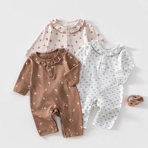 【BABY】柔らか小花柄オールインワン