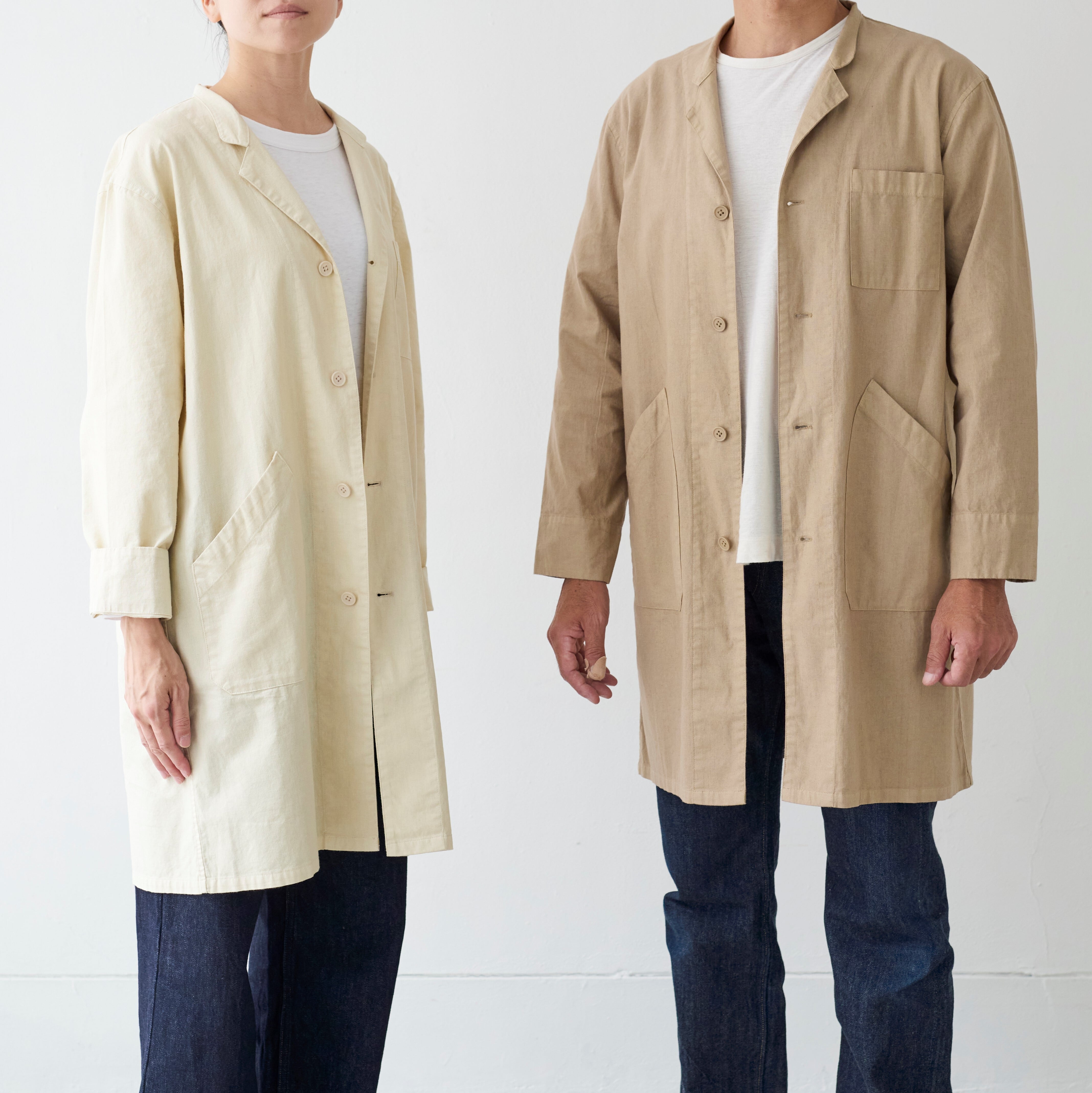 アトリエコート エクリュ / atelier coat ecru | SUUNY LOCATION