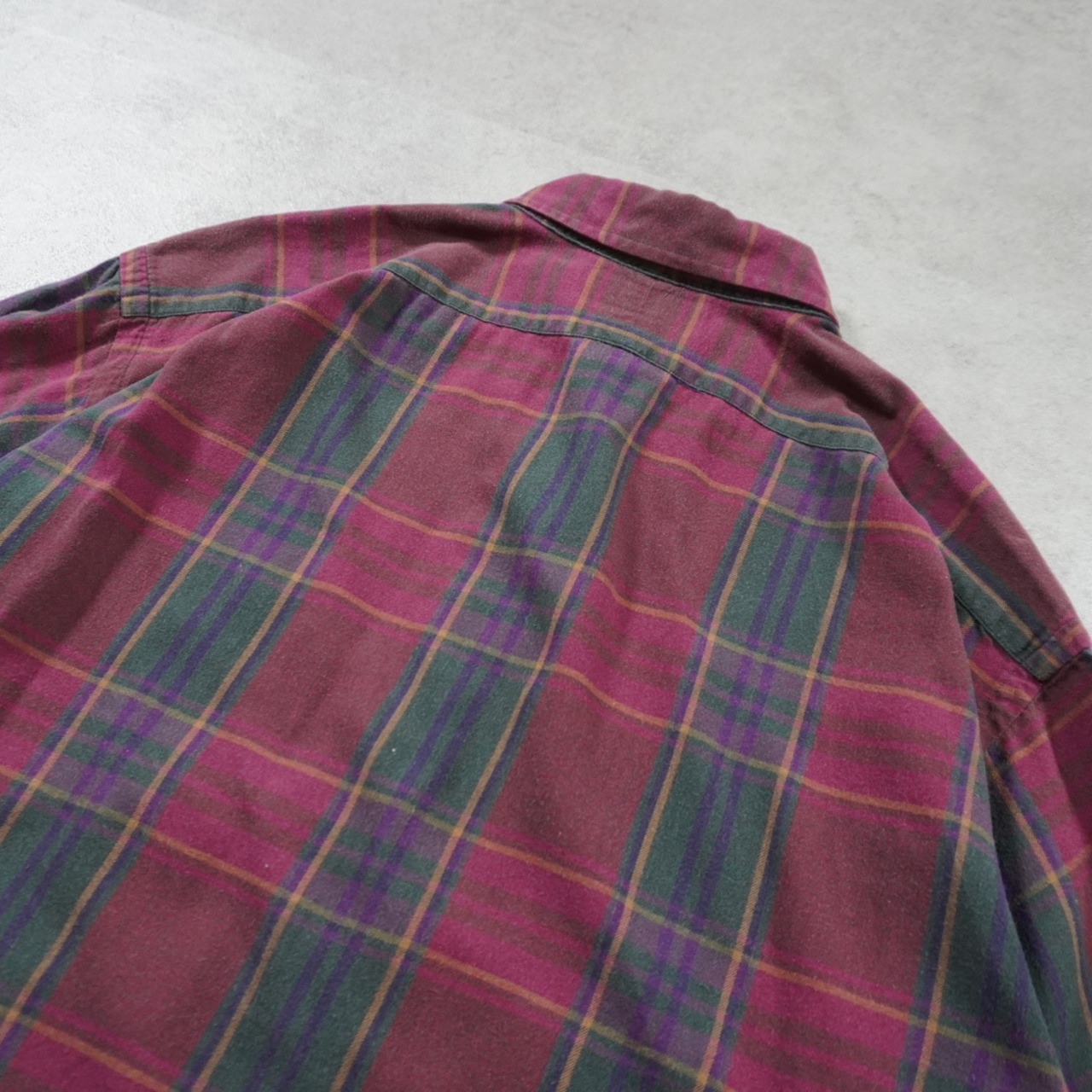 90s Polo by Ralph Lauren cotton plaid shirt  L 古着 - 10